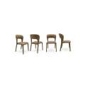 Pack 4 Sillas Comedor Tapizadas Polipiel Vison Serie Allois