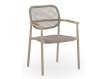 Pack 4 Sillones Aluminio Trenzado en Cuerda Color Arena Azpary