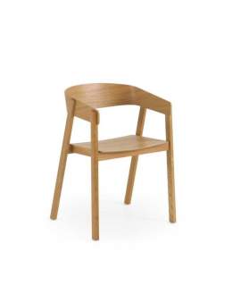 Pack 4 Sillones Roble Natural Diseño Actual - Serie Abial