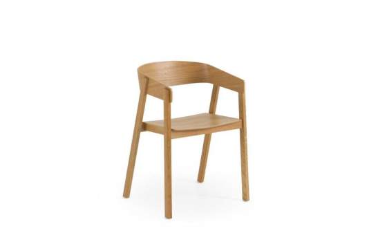 Pack 4 Sillones Roble Natural Diseño Actual - Serie Abial