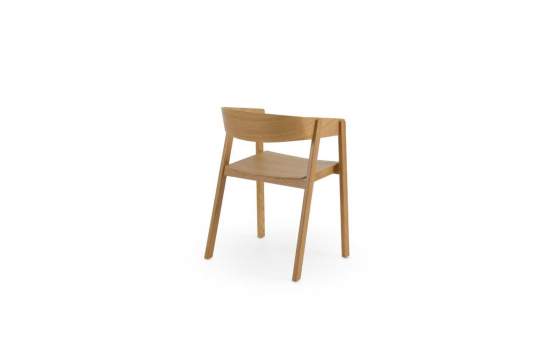 Pack 4 Sillones Roble Natural Diseño Actual - Serie Abial