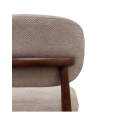 Pack de 2 Sillas Madera Roble Tapizado Beige Serie Allois