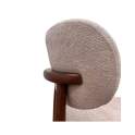 Pack de 4 Sillas Madera Roble Tapizado Beige Serie Allois