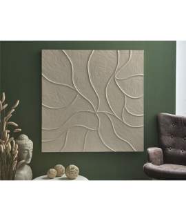 Panel Decoracion Lineas Onduladas Relieve Color Topo Aveyro