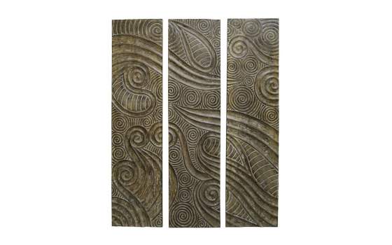 Panel Decoracion Tallado 3 Cuerpos Estilo Etnico Serie Arensast Panel Decoracion Tallado 3 Cuerpos Estilo Etnico Serie Arensast