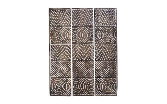 Panel Decoracion Tallado Figuras Geometricas Orientales Arensast