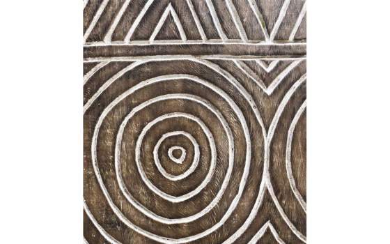 Panel Decoracion Tallado Figuras Geometricas Orientales Arensast