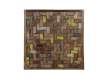 Panel Decoracion Trozos de Madera Multicolor Serie Aldissone