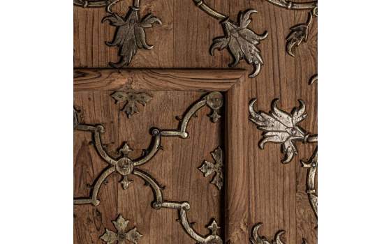 Panel Diseño Madera Mango Ornamental Metalico Serie Antique