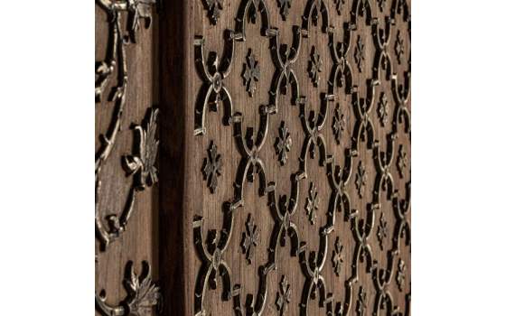 Panel Diseño Madera Mango Ornamental Metalico Serie Antique