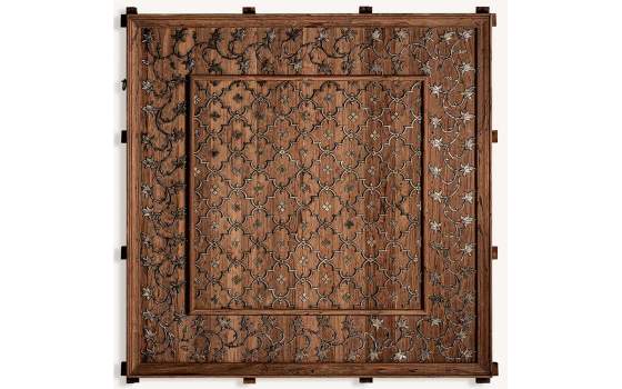 Panel Diseño Madera Mango Ornamental Metalico Serie Antique