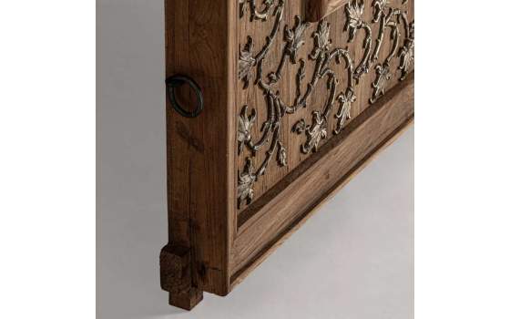 Panel Diseño Madera Mango Ornamental Metalico Serie Antique