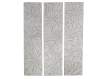 Panel Madera Suar Blanco Tallado con Flores Serie Ahulost