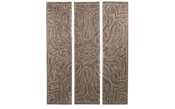 Panel Madera Suar Tallado con Detalles Ornamentales Ahulost