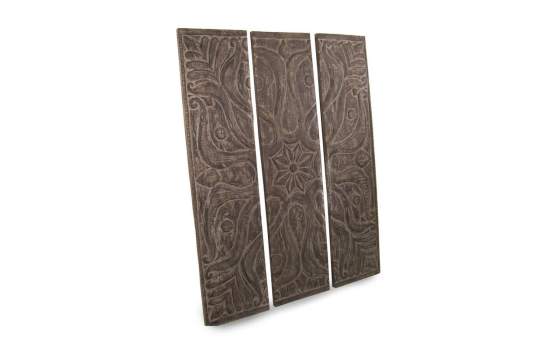 Panel Madera Suar Tallado con Detalles Ornamentales Ahulost