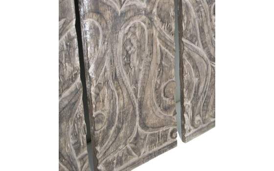 Panel Madera Suar Tallado con Detalles Ornamentales Ahulost