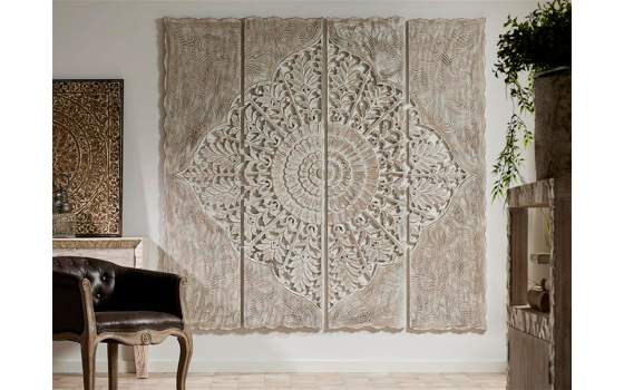 Mural panel tallado grande de 180 cm para la pared