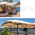 Parasol Cuadrado Alta Gama 3,5 X 3,5 Metros Serie Heavy Duty