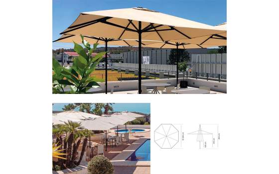 Parasol Redondo 3 Metros Diametro Serie Heavy Duty