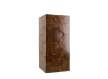 Pedestal Madera de Teca Cuadrada Color Avellana Serie Audoyn