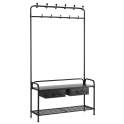 Perchero Banco Recibidor Industrial Serie Abyberg