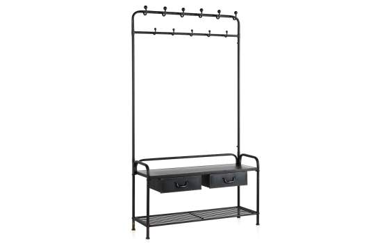 Perchero Banco Recibidor Industrial Serie Abyberg