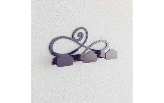 Perchero Moderno Diseño 3 Pomos Para la Pared en acero Elena Perchero Moderno Diseño 3 Pomos Para la Pared en acero Elena