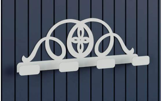 Perchero Pared Actual 4 Colgadores en acero Colores Minerva