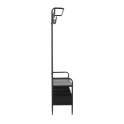 Perchero Recibidor 3 Cajones Negro Bronce Metalico Adenaren