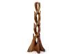 Perchero Rustico Doble Tronco Madera Caoba - Serie Arestay