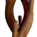 Perchero Rustico Doble Tronco Madera Caoba - Serie Arestay