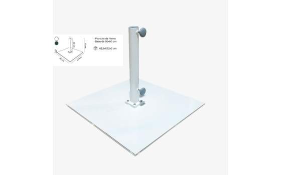 Pie de Parasol Metalico Pintado de 20 y 40 Kg 2 Colores  MV50N Pie de Parasol Metalico Pintado de 20 y 40 Kg 2 Colores  MV50N