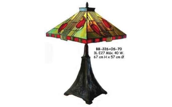 Pie Lampara Cuadro Tiffany P.22