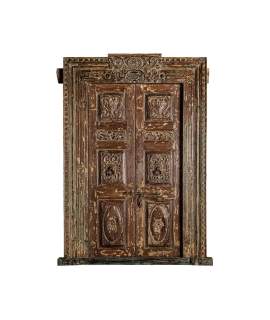 Puerta Clasica Tallada Madera Mango Leandra Serie Amblard