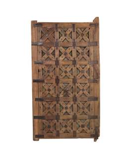 Puerta Pequeña Cruces Madera Maciza Teca Antigua Anore
