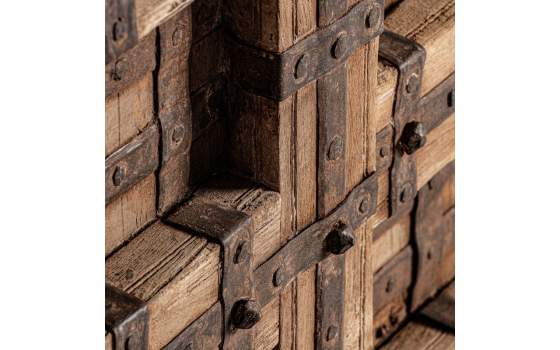 Puerta Rustica Decorativa Madera Metal Serie Amblard