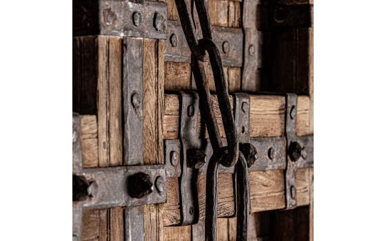 Puerta Rustica Decorativa Madera Metal Serie Amblard