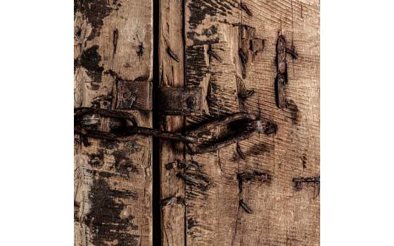 Puerta Rustica Decorativa Madera Metal Serie Amblard