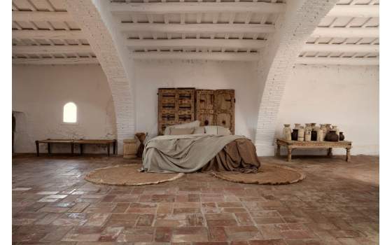 Puerta Rustica Teca y Metal Diseño Medieval Serie Amblard