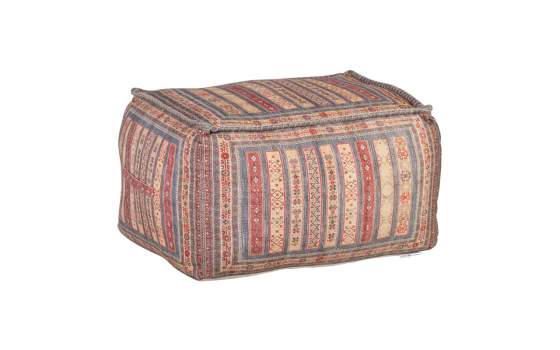 Puff Multicolor Cuadrado con Asas Serie Derial