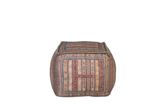 Puff Multicolor Cuadrado con Asas Serie Derial