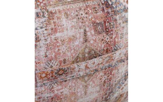 Puff Multicolor Rojizo Cuadrado con Asas Serie Derial