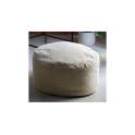 Puff Redondo 60 cm Tapizado Anat Beige Serie Batran