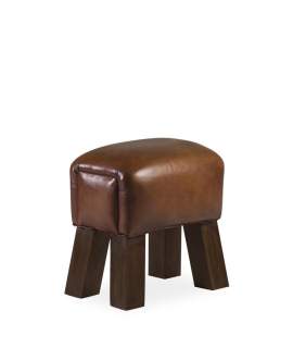 Puff Taburete Rectangular Piel