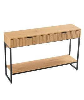 Recibidor 2 Cajones 1 Estante Madera Natural Anube