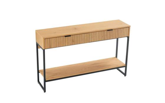 Recibidor 2 Cajones 1 Estante Madera Natural Anube