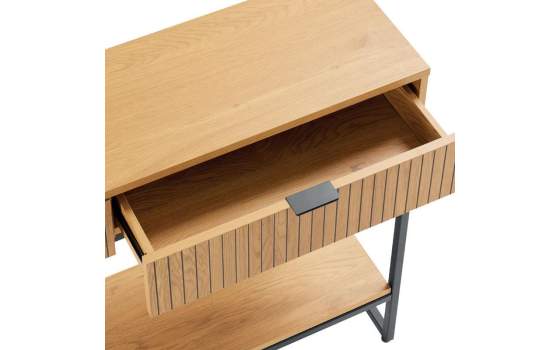 Recibidor 2 Cajones 1 Estante Madera Natural Anube