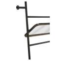 Recibidor 2 Cajones con Espejo Negro Bronce Metalico Adenaren