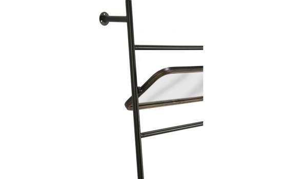Recibidor 2 Cajones con Espejo Negro Bronce Metalico Adenaren