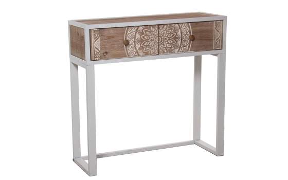 Recibidor 2 Cajones Decorado Estilo Oriental Serie Akain